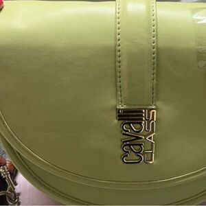 Cavalli Class Lime Crossbody Bag